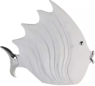 Фигурка животного GILDE "фигура рыбы" 29х26х8 см, белый