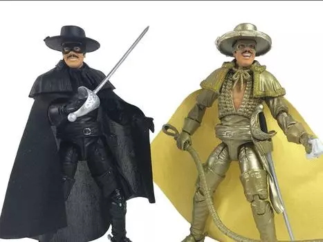 Фигурка Zorro: The Gay Blade Hero H.A.C.K.S. Don Diego Vega and Bunny Wigglesworth Two-Pack Boss Fight Studio