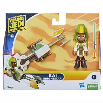 Фигурка «Звездные войны: Приключения молодого джедая» с транспортным средством — Кай Брайтстар, F80115 Hasbro
