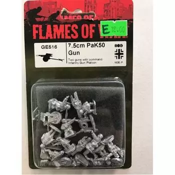 Фигурки 7.5Cm Pak50 Gun Battlefront Miniatures