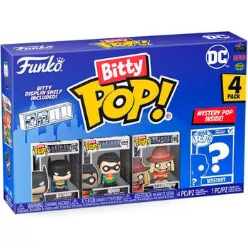 Фигурки Blister 4 Bitty Pop Dc Comics Бэтмен Funko