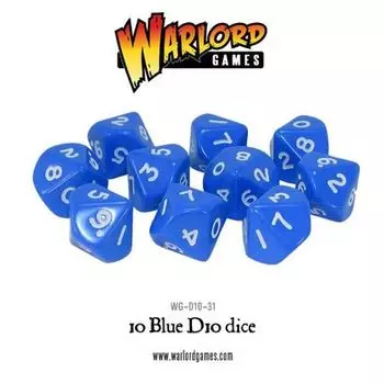 Фигурки D10 Dice Pack – Blue (10) Warlord Games