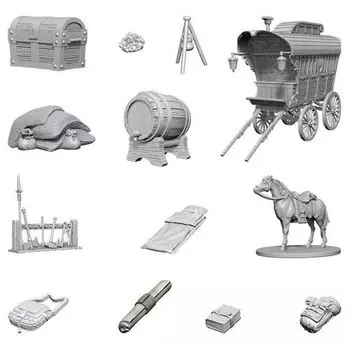 Фигурки Dungeons & Dragons: Nolzur’S Marvelous Unpainted Miniatures: Adventurer’S Campsite (Wave 4) WizKids
