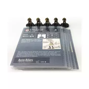 Фигурки - французские пехотинцы Axis & Allies - Collectible Miniatures Game