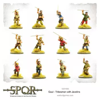 Фигурки Gaul Tribesmen With Javelins Warlord Games