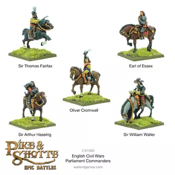 Фигурки Pike & Shotte Epic Battles – English Civil Wars Parliament Commanders Warlord Games