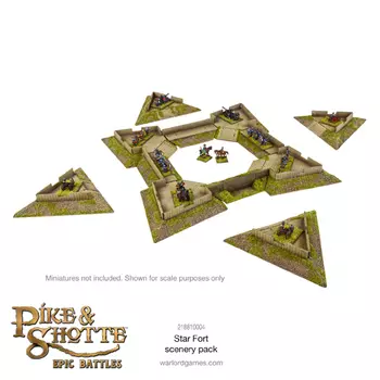 Фигурки Pike & Shotte Epic Battles – Star Fort With Ravelins Scenery Pack Warlord Games