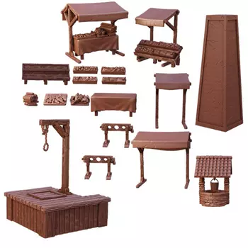 Фигурки Terraincrate: Village Square (Retail Exclusive) Mantic Games