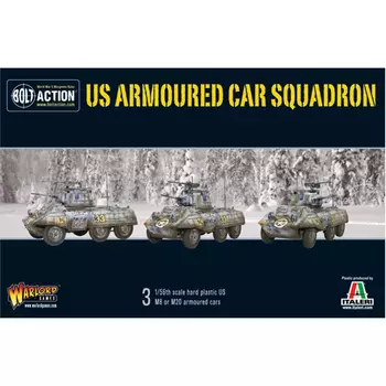 Фигурки Us Armoured Car Squadron (3 M8/M20 Greyhound Scout Cars) Warlord Games