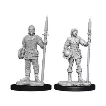 Фигурки Wizkids Deep Cuts Unpainted Miniatures (W10) – Guards WizKids