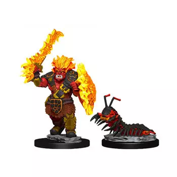 Фигурки Wizkids Wardlings Miniatures: Fire Orc & Fire Centipede