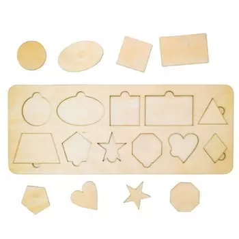 Фигуры, деревянная головоломка, изучение фигур. Inna marka