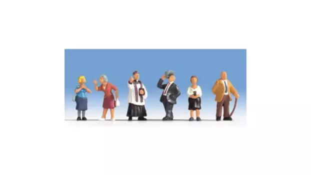 Фигуры прихожане, 6 фигурок Noch