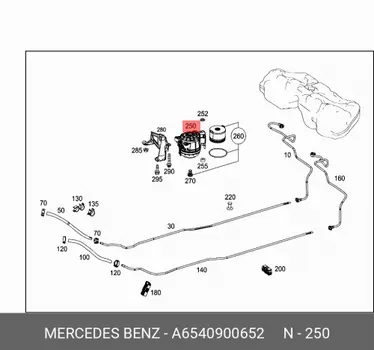 Фильтр топливный A6540900652 MERCEDES-BENZ