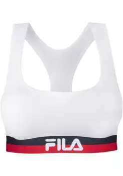 Fila Бюстье, Бюстгальтер для женщин Без косточек и без подкладок, белый