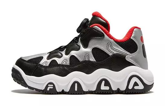 FILA Детские баскетбольные кроссовки GS, Black/Silver