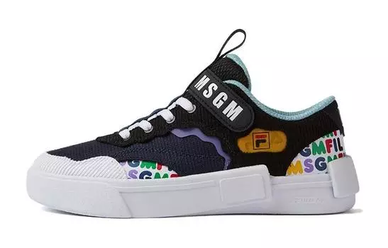 FILA Детские кроссовки для скейтбординга GS, Black/dark blue