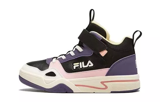FILA Детские кроссовки для скейтбординга GS, Black cream white