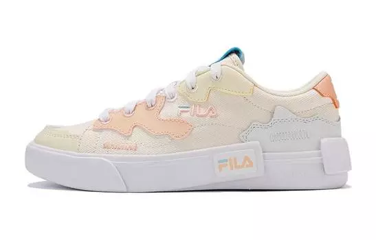 FILA Детские кроссовки для скейтбординга GS, Milky white/peach powder
