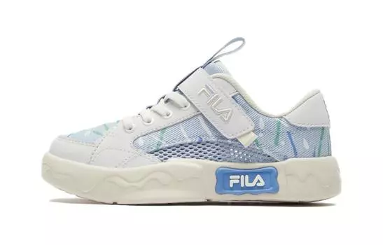 FILA Детские кроссовки для скейтбординга PS, Blue with White Lettering