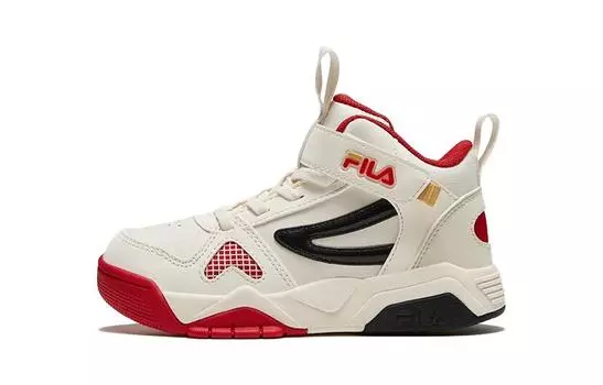 FILA Детские кроссовки для скейтбординга PS, Milky white/molecular red