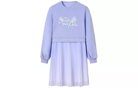 ФИЛА Детское платье FILA, цвет Cool purple