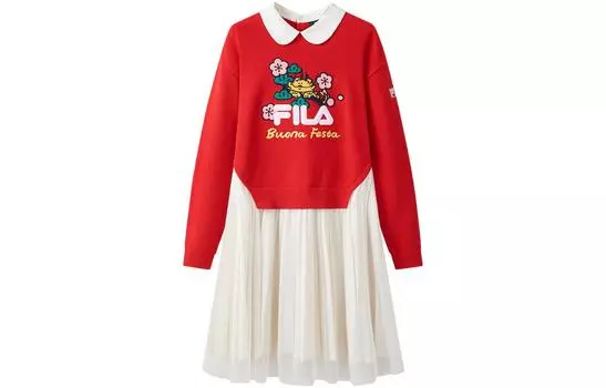 ФИЛА Детское платье FILA, цвет Fila Red