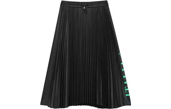 FILA Длинная трикотажная юбка женская, цвет «угольно-черный»