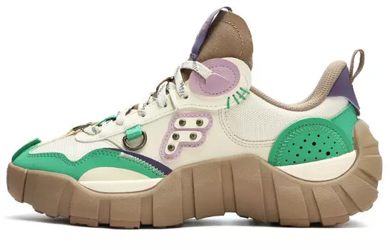 FILA FUSION BONE Lifestyle Shoes Women's Low-top Clouds/Green Roses