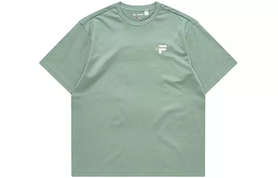 FILA FUSION Футболка унисекс, цвет: серый, зеленый