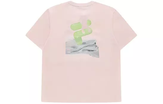 FILA FUSION Футболка унисекс радужно-розовая