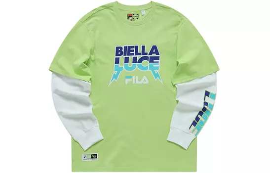FILA FUSION Футболка унисекс с рукколой зеленая