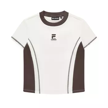 FILA FUSION Футболка URBAN TECH Set in Sleeve, женская, белая