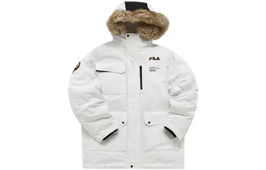 Fila Fusion Мужской пуховик, цвет standard white