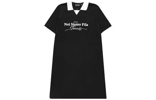 FILA FUSION Платье QR с короткими рукавами женское, цвет черный
