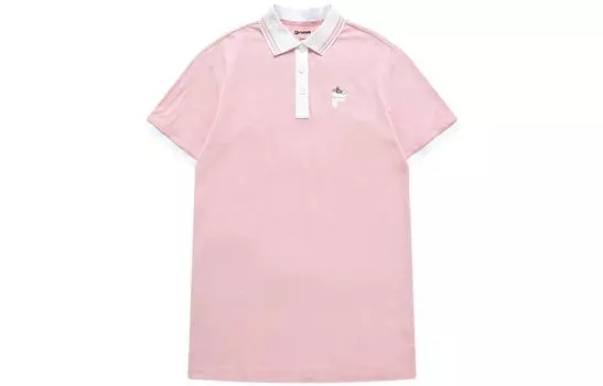 FILA FUSION Платье с короткими рукавами, женское, молодежное, розовые