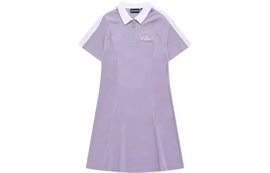 FILA FUSION Платье с короткими рукавами, женское, парфюмированное, фиолетовое