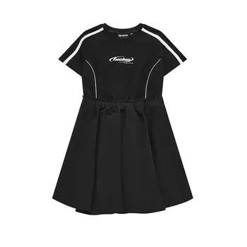 FILA FUSION Платье с короткими рукавами женское черное