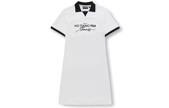 FILA FUSION Платье женское с короткими рукавами Cloud White