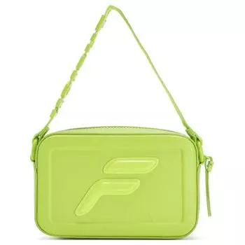 FILA FUSION Полиуретановая сумка через плечо, очень маленькая женская, неоново-желто-зеленая