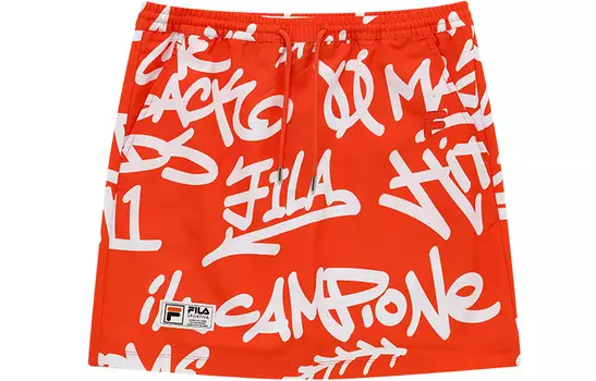 FILA FUSION Повседневная короткая юбка женская цвета хурмы и апельсина