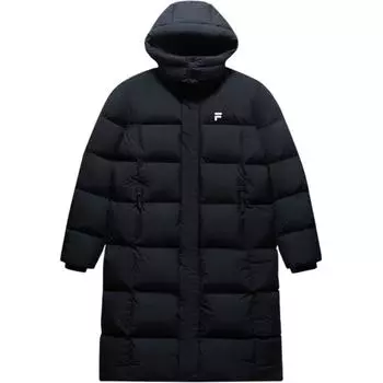FILA FUSION Пуховик серии FOB унисекс, цвет «угольно-черный»