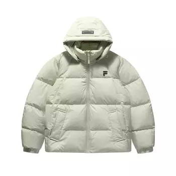 FILA FUSION Пуховик женский бежево-фарфорово-голубой
