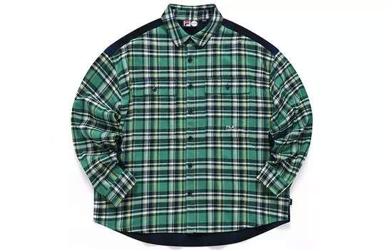 FILA FUSION Рубашка унисекс оливково-зеленая