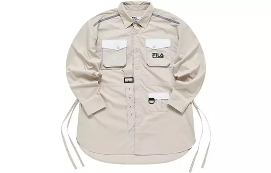 FILA FUSION Рубашка женская из коллекции White Mountaineering Hakusan L цвета верблюжьей шерсти