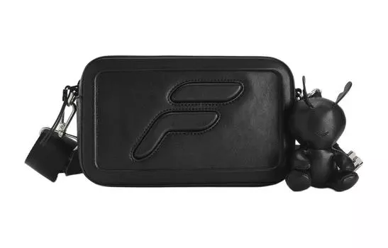 FILA FUSION Сумка через плечо из полиуретана, очень маленькая, унисекс, черная в цвете смолы