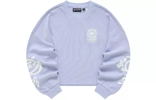 FILA FUSION Свитшот женские светло-голубые лотосовая