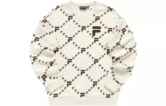 FILA FUSION Толстовка FOB унисекс, имитация античного белого цвета