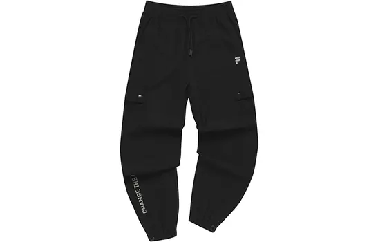 FILA FUSION Трендовые повседневные брюки Street Series для женщин, цвет Pitch Black