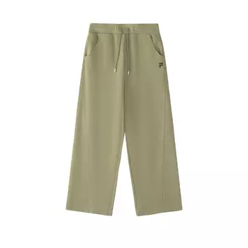 FILA FUSION Трикотажные спортивные брюки женские темно-коричневые цвета хаки